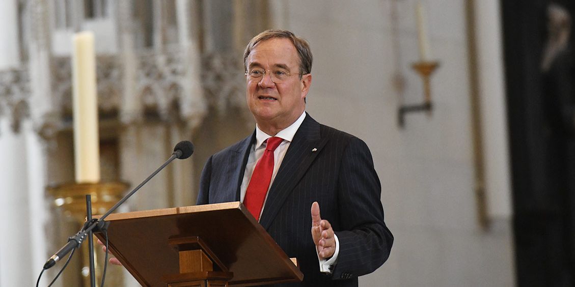 NRW-Ministerpräsident Armin Laschet sprach bei den "Domgedanken" im münsterschen St.-Paulus-Dom.