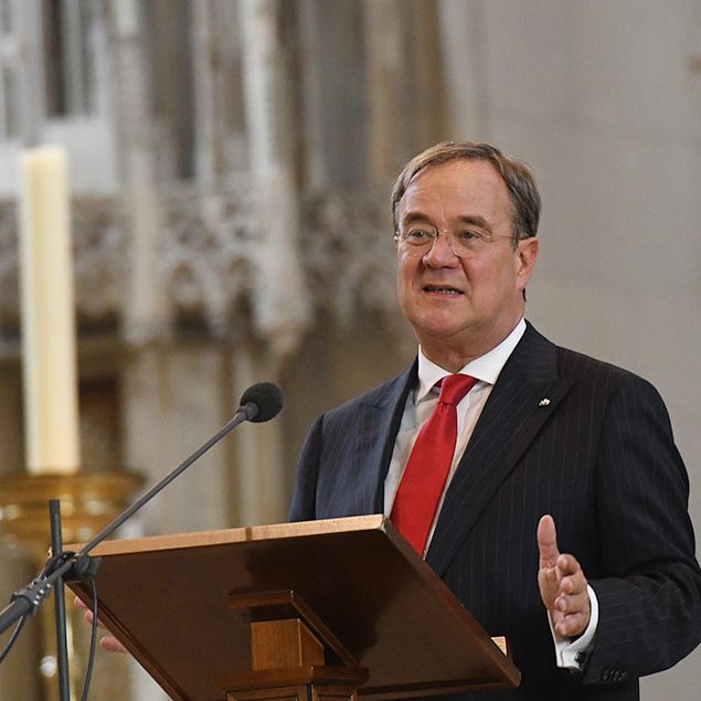 NRW-Ministerpräsident Armin Laschet sprach bei den "Domgedanken" im münsterschen St.-Paulus-Dom.