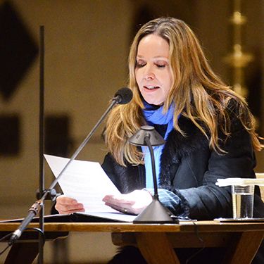 Schauspielerin Ann-Kathrin Kramer las beim Geistlichen Themenabend am 28. Februar im St.-Paulus-Dom das Buch Rut.